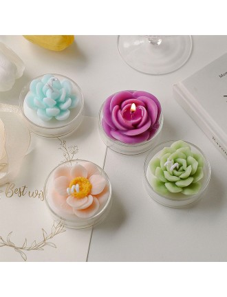 Artificial Succulent Scented Candles