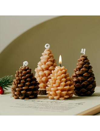 Christmas Pine Cone Shaped Scented Candles